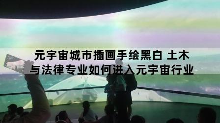 元宇宙城市插画手绘黑白 土木与法律专业如何进入元宇宙行业